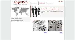 Desktop Screenshot of legalpro.eu