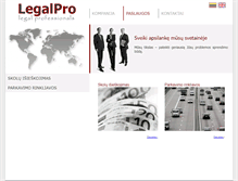 Tablet Screenshot of legalpro.eu